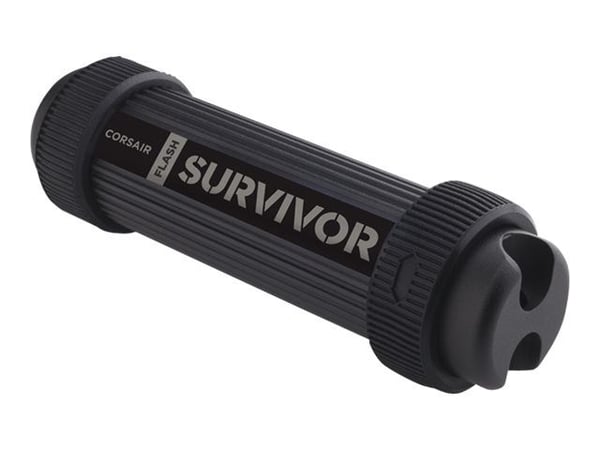 CORSAIR Flash Survivor Stealth - USB-flashstasjon - 64 GB - USB 3.0 - eloksert aluminium