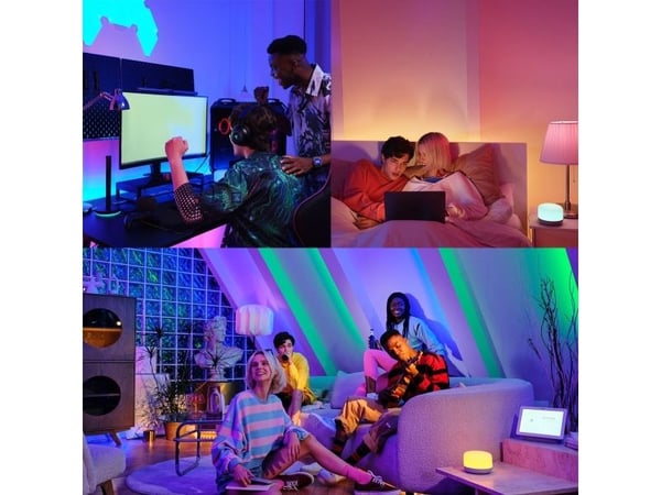 Yeelight LED Lightstrip 1S, Universaali nauhavalo, Sisätila, Tunnelma, Makuuhuone, Sisäpihaiha, Ruokailusali, Keittiö, Olohuone, Teippi, Läpinäkyvä...