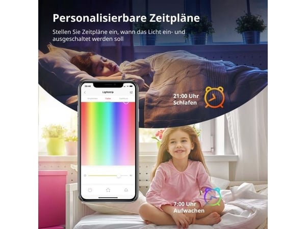 Yeelight LED Lightstrip 1S, Universaali nauhavalo, Sisätila, Tunnelma, Makuuhuone, Sisäpihaiha, Ruokailusali, Keittiö, Olohuone, Teippi, Läpinäkyvä...