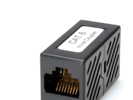 ROLINE RJ-45 Modular Coupler, Cat.6, unshielded, black, Modular coupler, Musta, Muovi