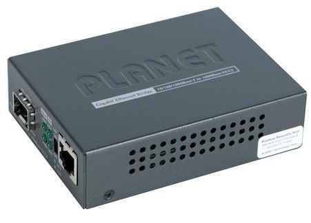 PLANET GT-805A - Fibermedieomformer - 1GbE - 10Base-T, 1000Base-LX, 1000Base-SX, 100Base-TX, 1000Base-T - RJ-45 / SFP (mini-GBIC)