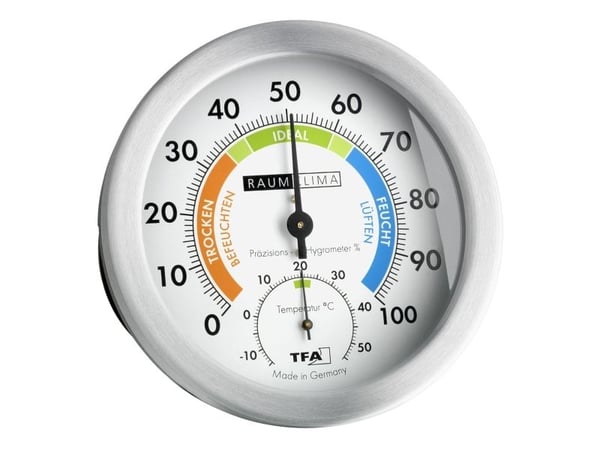 TFA-Dostmann 45.2028, Elektronisk miljøtermometer, Innendørs, Analog, Hvit, Metall, Plast, Vegg TFA-Dostmann 45.2028, Elektronisk miljøtermometer, Innendørs, Analog, Hvit, Metall, Plast, Vegg