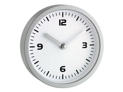 TFA-Dostmann 60.3012, Seinä, Quartz clock, Pyöreä, Hopea, AA, 1,5 V