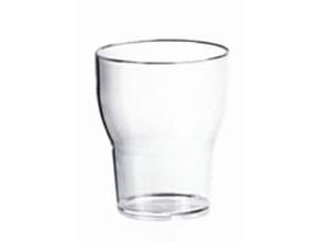 Plastglas 20 cl Ø74x90 mm Flergangs Polycarbonat Klar,8 stk/ps - (8 stk.)