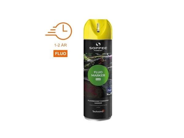 SOPPEC mærkespray SKOV FLUO 500 ml. GUL - 1810087