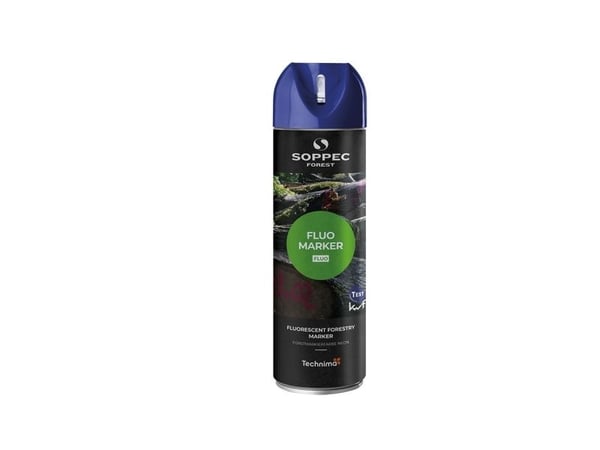 SOPPEC mærkespray SKOV FLUO 500 ml. BLÅ - 1810089