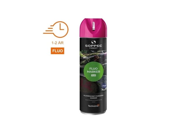 SOPPEC mærkespray SKOV FLUO 500 ml. PINK - 1810090