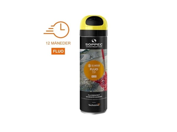 SOPPEC mærkespray TP FLUO 500 ML. GUL - 1705625-UDG SOPPEC mærkespray TP FLUO 500 ML. GUL - 1705625-UDG