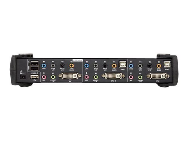 ATEN CubiQ CS1782A - KVM / lyd / USB-svitsj - 2 x KVM/lyd - 1 lokalbruker - stasjonær
