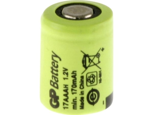 GP GP17AAAH spesialbatteri 1/3 AAA flat-top NiMH 1,2 V 170 mAh (1 stk.)