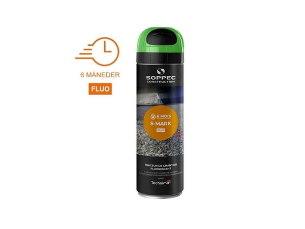 SOPPEC mærkespray S-MARK FLUO 500 ml. GRØN - 2112444 SOPPEC mærkespray S-MARK FLUO 500 ml. GRØN - 2112444