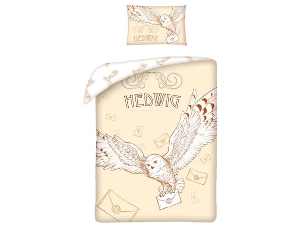 Harry Potter Hedwig Junior Sengetøj 100 x 135 cm - 100 Procent Bomuld Harry Potter Hedwig Junior Sengetøj 100 x 135 cm - 100 Procent Bomuld