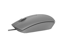 DELL MS116, Molempikätinen, Optinen, USB A-tyyppi, 1000 DPI, Harmaa