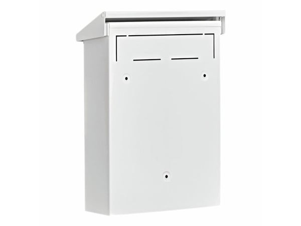 BURG-WÄCHTER Daily 5861 W, Veggmontert postkasse, Stål, Hvit, Vertikal, Nøkkel, Topp