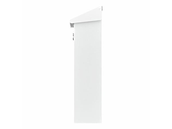 BURG-WÄCHTER Daily 5861 W, Veggmontert postkasse, Stål, Hvit, Vertikal, Nøkkel, Topp