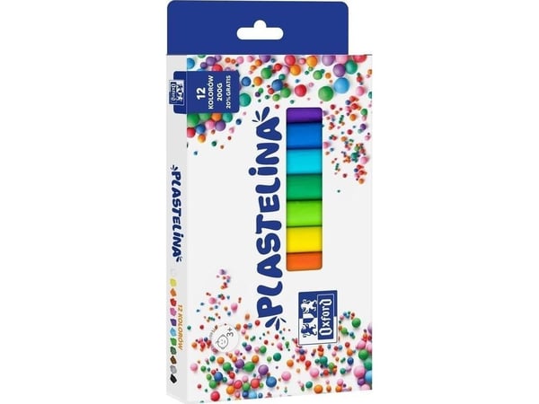 Oxford plastelina 12 farger 200 g |