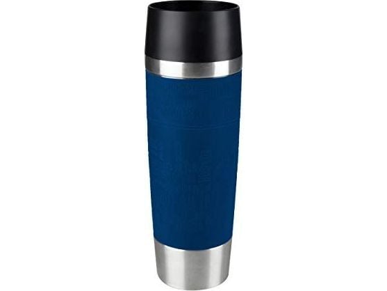 EMSA TRAVEL MUG Grande, Enkelt, 0,5 L, Sort, Rød, Rustfrit Stål, Polypropylen (PP), Silikone, Rustfrit Stål, 12 t, 6 t