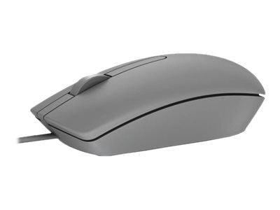 DELL MS116, Molempikätinen, Optinen, USB A-tyyppi, 1000 DPI, Harmaa