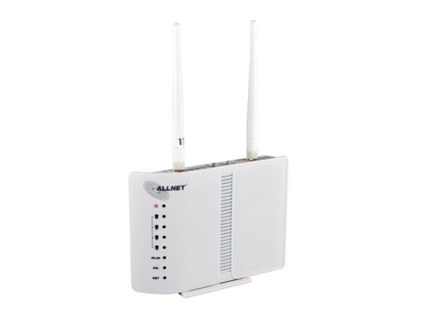 ALLNET ALL-WR02400N, Wi-Fi 4 (802.11n), Nätverksansluten (Ethernet), ADSL2+, Vit