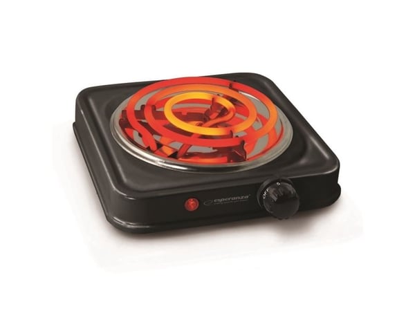 Esperanza EKH012K, Svart, Benkeplate, 21 cm, 1 zone(s), 1 zone(s), Rotasjon