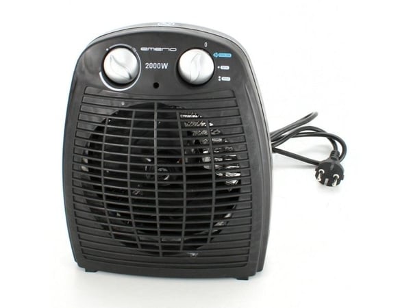 Emerio varmevifte 2000 watt 2 varmetrinn, termostat, 20kvm