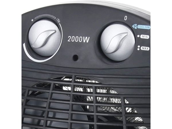Emerio varmevifte 2000 watt 2 varmetrinn, termostat, 20kvm