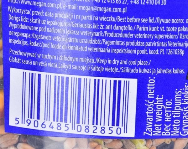 Megan 5906485082850, Polybag, Frø, 2,13 kg, Kanarifugler, Nymfeparakitt, Finch (bird), Parakitt, kardi, dari, sunflower, wheat, sorghum, pressed pe...