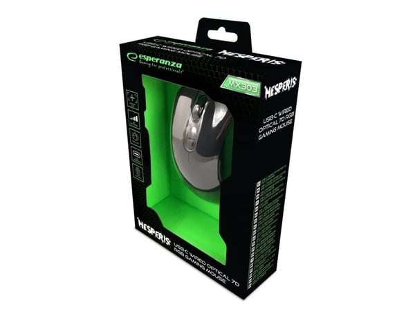 Esperanza EGM303 mus Højre hånd USB Type-C Optisk 2400 dpi