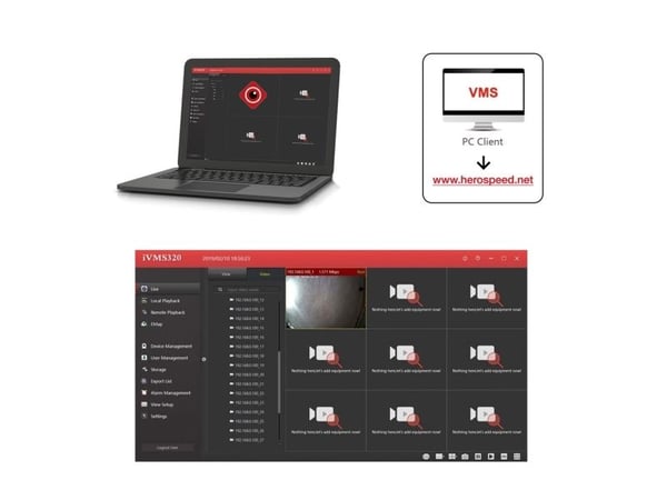 IP-kamera Maclean MCTV-515 5 MP PoE, innvendig kuppel