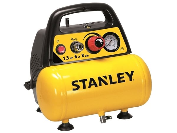 Stanley oljefri kompressor 6L + pneumatiskt kit