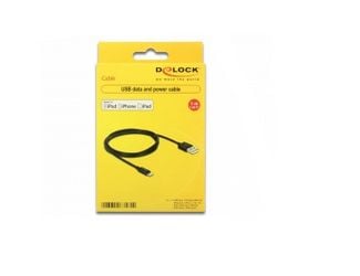 Delock - Video/audio-adapter - 5 pin Micro-USB (MHL) hann til HDMI, Micro-USB type B (kun strøm) hunn - 20 cm - svart - 4K-støtte