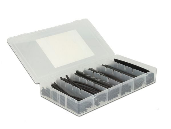 Delock - Värmekrympslangar - 10 cm - svart (paket om 100)