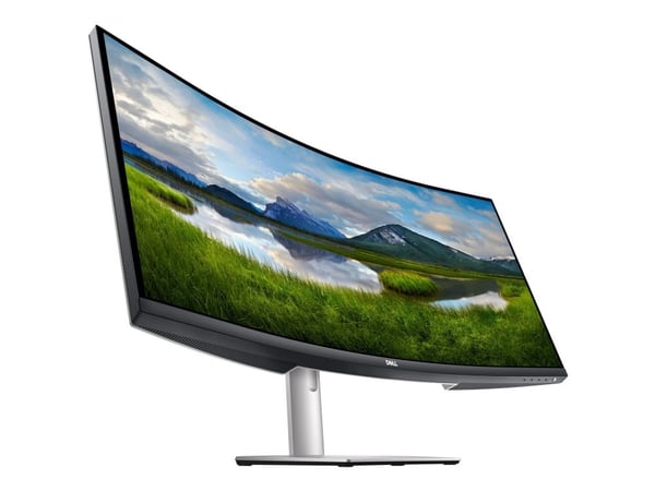 Dell S3423DWC - LED-skjerm - kurvet - 34" - 3440 x 1440 WQHD @ 100 Hz - VA - 300 cd/m² - 3000:1 - 4 ms - 2xHDMI, DisplayPort, USB-C - høyttalere - ...