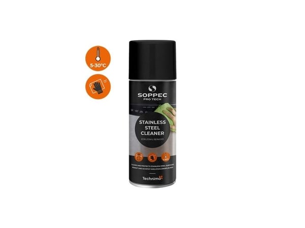 SOPPEC Pro Tech rustfri stålrens spray 400 ml. - 2019921