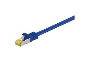 MicroConnect - Nettverkskabel - RJ-45 (hann) til RJ-45 (hann) - 3 m - SFTP, PiMF - CAT 7 - halogenfri, uten hindringer - blå