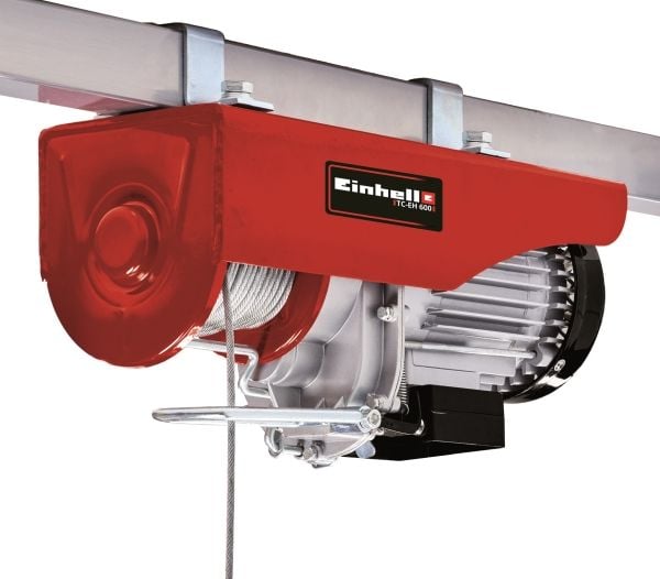 Einhell TC-EH 600, Elektrisk vinsj, 18 m, 300 kg, 600 kg, 18 m, 9 m