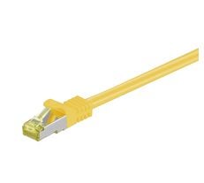 MicroConnect - Nettverkskabel - RJ-45 (hann) til RJ-45 (hann) - SFTP, PiMF - CAT 7 - med støvel, uten hindringer - gul