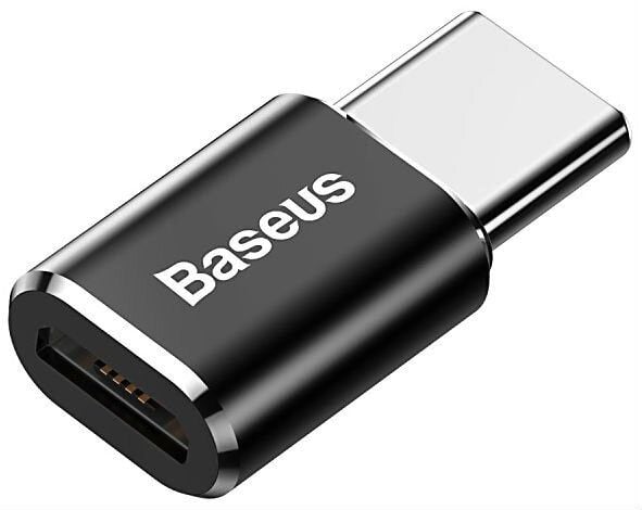 Baseus Mini - USB-adapter - Micro-USB type B (hunn) til USB-C (hann) - USB OTG - 2.4 A - svart