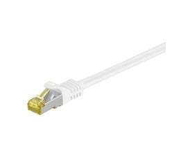 MicroConnect - Verkkokaapeli - RJ-45 (uros) - RJ-45 (uros) - 7,5 m - SFTP, PiMF - CAT 7 - solmuton - valkoinen