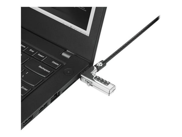 Kensington NanoSaver Combination - Sikkerhetskabellås - svart - for ThinkCentre M75t Gen 2; ThinkPad L13 Yoga Gen 3; T14s Gen 3; X13 Gen 3