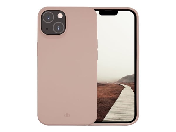 dbramante1928 Greenland - Baksidedeksel for mobiltelefon - 100 % resirkulert plast - rosa sand - for Apple iPhone 14