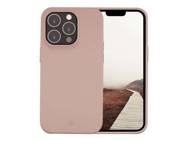dbramante1928 Greenland - Baksidedeksel for mobiltelefon - 100 % resirkulert plast - rosa sand - for Apple iPhone 14 Pro
