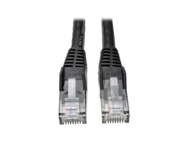 Eaton Tripp Lite Series Cat6 Gigabit Snagless Molded (UTP) Ethernet Cable (RJ45 M/M), PoE, Black, 5 ft. (1.52 m) - Koblingskabel - RJ-45 (hann) til...