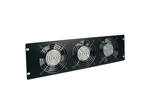 Tripp Lite Rack Enclosure Server Cabinet Fan Panel Airflow Management 230V 3URM - Rack-tuuletinlokero - AC 230 V - musta - 3U