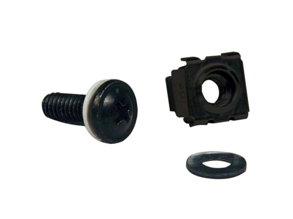 Tripp Lite Rack Enclosure Cabinet Square Hole Hardware Kit Ruuvit, aluslevyt - Rack skruer, møtrikke og pakningsskiver