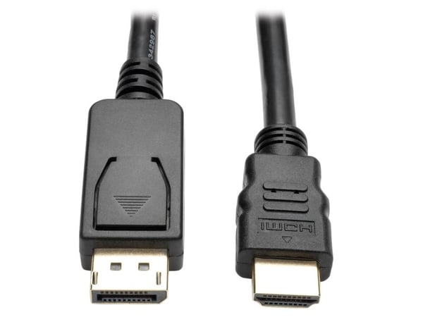 Eaton Tripp Lite Series DisplayPort 1.2 to HDMI Active Adapter Cable (DP with Latches to HDMI M/M), 4K, 6 ft. (1,8 m) - Videoadapteri - DisplayPort...