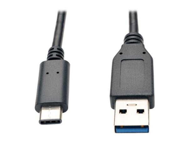 Eaton Tripp Lite Series USB-C to USB-A Cable (M/M), USB 3.2 Gen 2 (10 Gbps), Thunderbolt 3 Compatible, 3 ft. (0.91 m) - USB-kabel - USB-C (hann) ti...