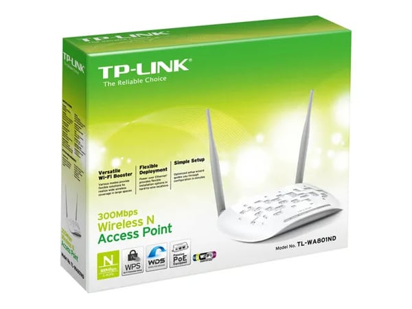 TP-Link TL-WA801ND 300Mbps Access Point - Trådløst tilgangspunkt - Wi-Fi - 2.4 GHz