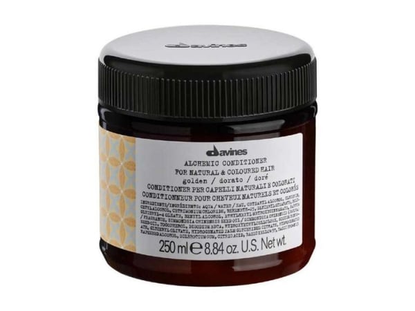 Davines DAVINES DAVINES ALCHEMIC Golden fargeforbedrende balsam, gyldenblondt og honningfarget hår 250 ml