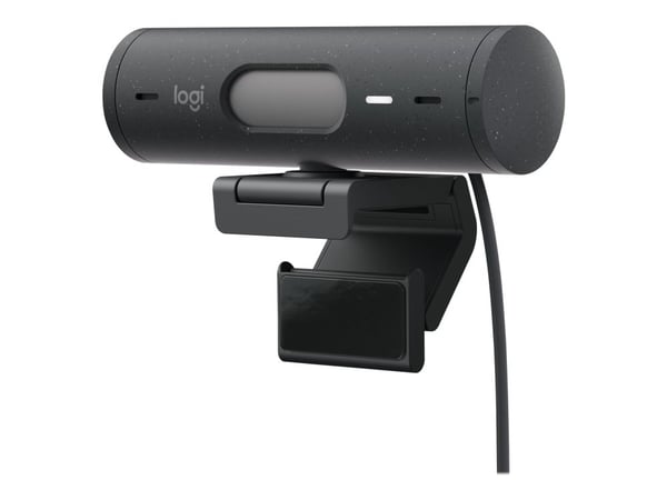 Logitech BRIO 500 - Webkamera - farge - Full HD (1920 x 1080) - Innebygd mikrofon (Stereo) - USB-C - Grafitt